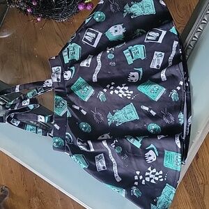 Hot Topic Beetlejuice Chibi suspender skirt